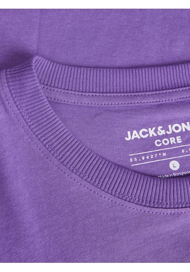 Jack & Jones Erkek T-shirt Lila 12253477 24yw21000114 W21155 Lila