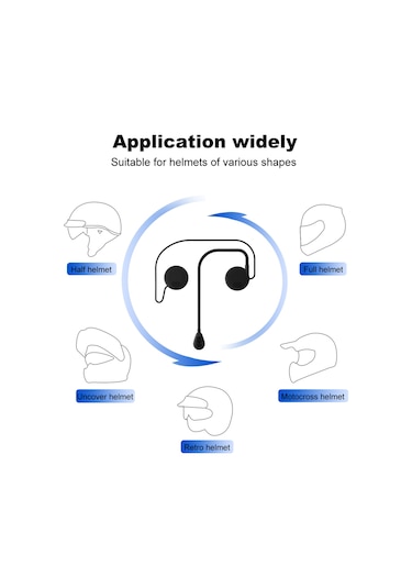 Tenfowee Motorsiklet Kaskı İçin Bluetooth 5.0 Kulaklık - Sesli Komut, Müzik Kontrolü Ve Kablosuz Konuşma