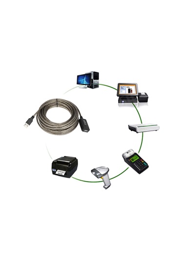 Reedark Usb 2.0 Aktif Repeater Kablosu 10m - 480mbps Hızlı Veri Transferi, Çift Koruma Ve Entegre Çip İle Bilgisayar Bağlantısını Uzatır