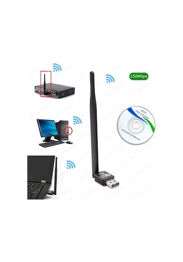 Pıx-lınk Wireless Wifi Adaptör 2.4 Ghz 150 Mbps 5 Dbi Antenli