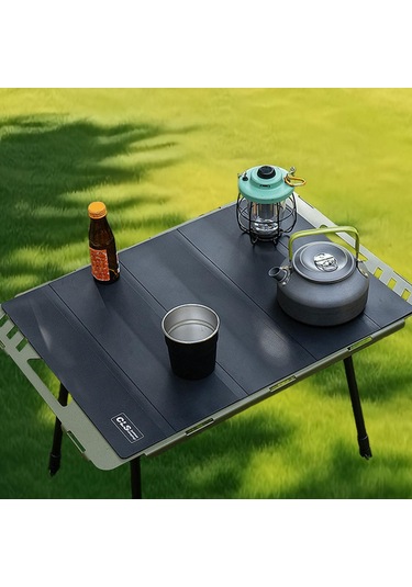 Homyl Kamp Masa Matı Katlanır Silikon Örtüsü Barbekü Siyah Siyah Çok Renkli