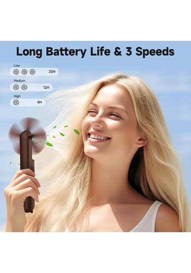 Fortunelane Soğutucu + Powerbank + Fener Çift Fonksiyonlu Usb Cepli Fan, Taşınabilir Dış Mekan Klima