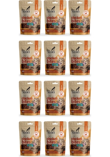 Cat Chicken Bites 12x60gr. Tavuklu, Kedi Ödül Maması