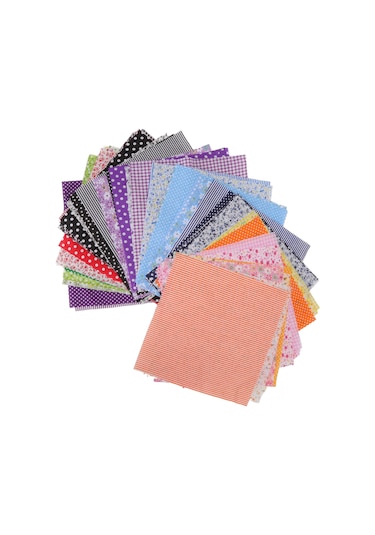 Hangfox 56 Renkli 25x25cm Tam Pamuk Çiçek Desenli Kumaş Seti - El İşleri, Dikiş, Quilt Ve Dıy Projeleri İçin Yumuşak Ve Kesimi Kolay Diğer