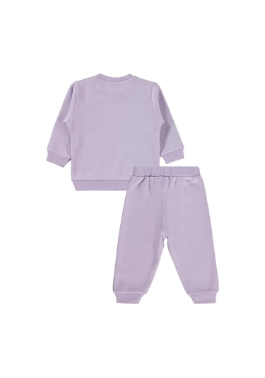 Civil Baby Tavşan Baskılı 6-18 Ay Takım - Lila