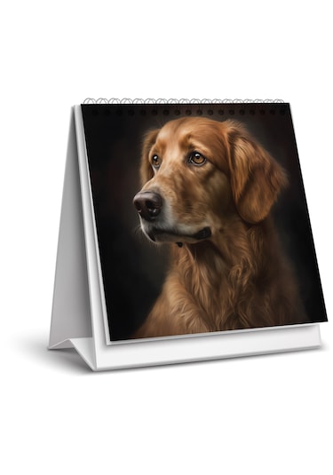 2026 Yeni Köpek Masa Takvimi-16x15 Cm