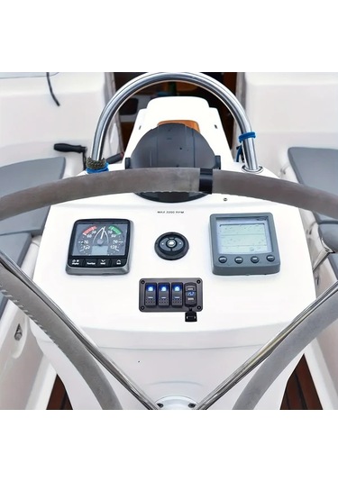 Xuweiwei Mavi 4.8a Cift Usb Sarjli Voltaj Olcerli 3 Yol Anahtar Paneli Rv Kamyon Yat Karavan