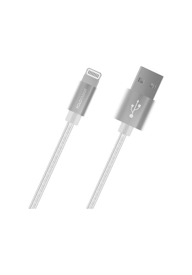 Polosmart PSM06 Lightning Hızlı Şarj Kablosu 1 M Beyaz