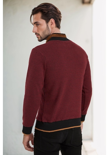 9039 Dewberry Erkek Sweatshırt-bordo Bordo