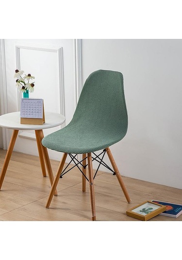 Camgöbeği Koltuk Örtüsü Kabuk Şekli Sandalye Ziyafet Ev Otel Koltuk Kılıfı Için Polar Polar Kumaş Kolsuz Sandalye Slipcover Kapakları