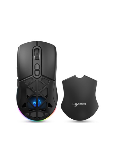 Mufunye Hxsj T26 Kablosuz Oyun Faresi: 4800dpı, Rgb Aydınlatma, 7 Tuş, Uzun Pil Ömrü, Bt5.1 Ve 2.4g Çift Mod 001