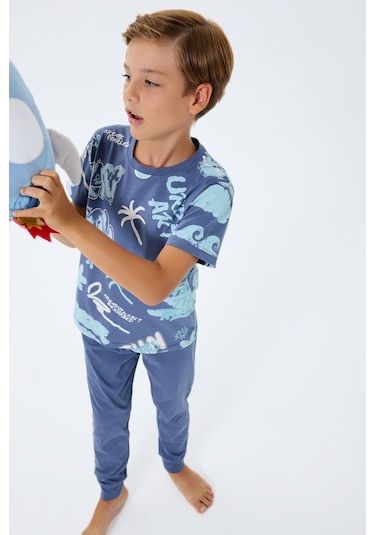 Rolypoly Erkek Çocuk Lacivert Pijama Takım Rp3746-c-v2