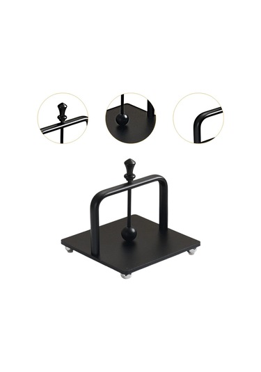 Homyl Peçetelik Metal Dekoratif İçecek Peçete Kutusu Yemek Siyah