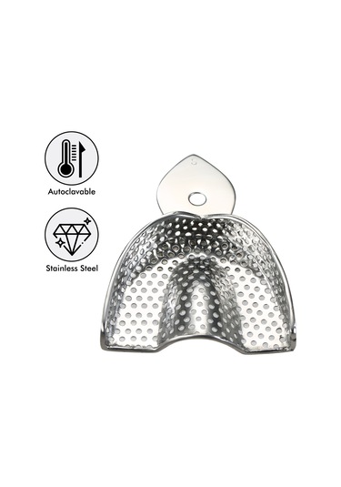 Wezone Paslanmaz Çelik Diş Tepsisi Seti - Yüksek Isıya Dayanıklı, 6 Parça, Küçük Orta Büyük Boy, Protez Modelleme İçin