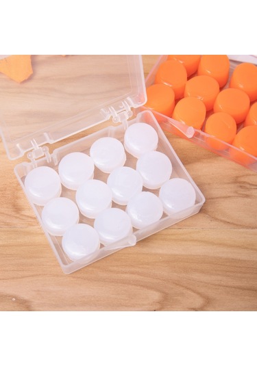 Yüzme Kulak Tıkacı Yüzme Kulak Tıkacı Su Geçirmez Silikon Kulak Tıkacı Sessiz Kulak Tıkacı Beyaz