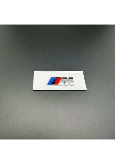 Bmw Abs M Logo Gövde Yan Rozet Gövde Arka Bagaj Dekore Çıkartma Araba Cerium Gray 9x3cm 1 Piece Set