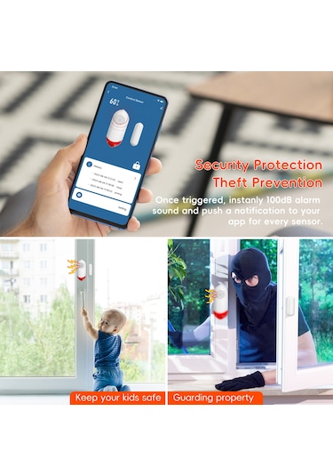 Kapı Pencere Alarmı Ev Güvenliği Kablosuz Manyetik S6914-2