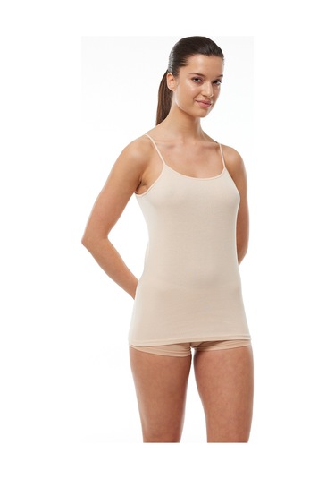 Malabadi Kadın Siyah Beyaz Ten 6 Lı Paket %100 Pamuk Ribana Ip Askılı Atlet 105-e Siyah-beyaz-ten