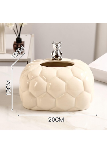 Suntek Seramik Mendil Tutucu Dağıtıcı Organizatör Tablolar