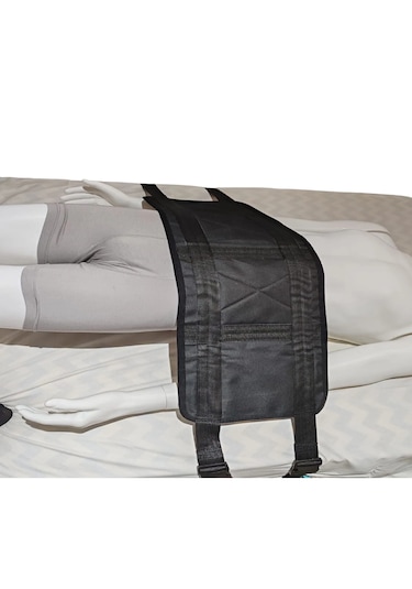 Ozclife Çift Kemerli Hasta Yatağa Bağlama Kemeri - Siyah