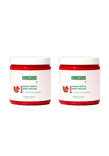 Glowon Karpuz Özlü El Ayak ve Vücut Peeling 2 x 300 ML