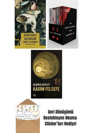 Algı Kapıları Cennet Ve Cehennem + Kara Dörtleme Kutu Set 4 Kitap + Kadim Felsefe