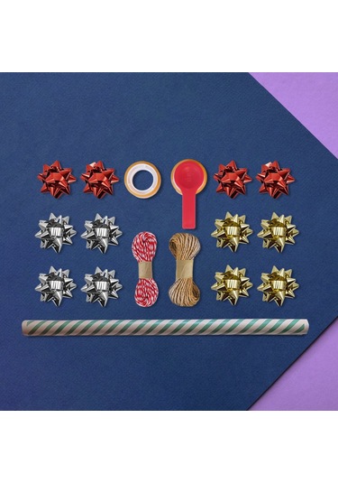 Yeşil Verev Kraft Ambalaj Kağıdı Seti 10 Rulo Kağıt 70x100 Cm