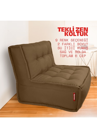 Xpermate Zen Sırtlı Minder İskandinav Tarzı Minder 80x60 Kahveren