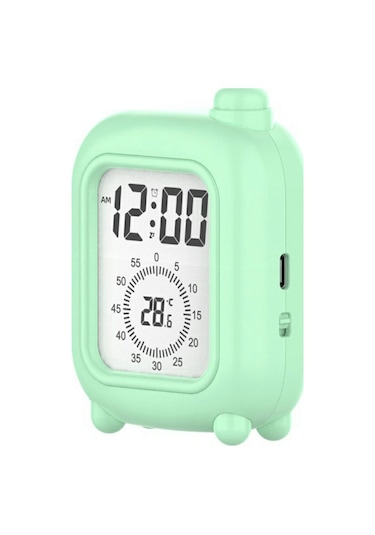 Mini Bavul Şeklinde Şarj Edilebilir Görsel Zamanlayıcı Saat Çalışma, Öz Disiplin, Zaman Yönetimi Aracı - Yeşil Yeşil