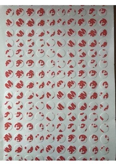 Yapışkanlı Çift Taraflı Bant Şeffaf Yuvarlak- 20 Mm Çap- 500 Adet