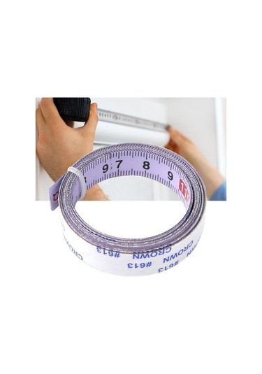Novahub 4m Merkezli Paslanmaz Çelik Kendinden Yapışkanlı Ölçüm Cetveli - 1/2/3/4/5/6m Seçenekleri 4 M