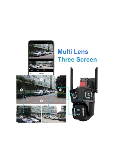 Wl342-10x 4k Hd Ultra Geniş Açı + 10x Zoom Wifi Ptz Güvenlik Kamerası Cctv Dış Mekan Ip Kamera