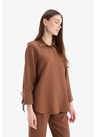 DeFacto Regular Fit Basic Düz Uzun Kollu Gömlek C3819AX25SPBN519 DeFacto Regular Fit Basic Düz Uzun Kollu Gömlek C3819AX25SPBN519