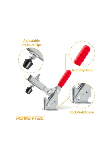 Powertec 20335 Hızlı Serbest Bırakma Dikey Geçiş Kelepçesi 5502-2