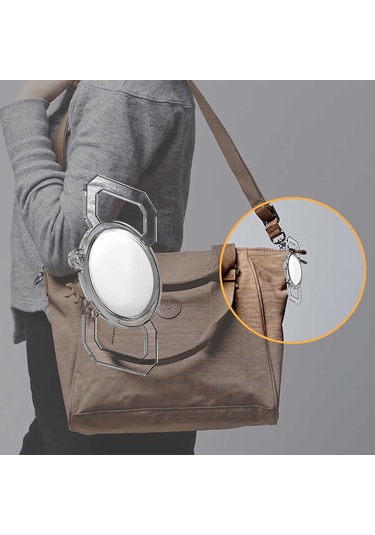 Noktaks - Airtag Uyumlu Silikon Anahtarlık - 06 - Şeffaf