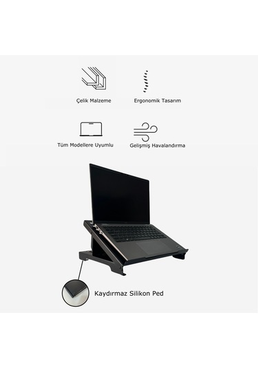 Hero Dizayn Laptop Standı - Laptop Yükseltici - Notebook Standı -