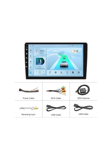 Smartgo 9 İnç 6+128 Gb Hafıza 4k Oled Android Carplay Navigasyon Multimedya Sistemi 9"