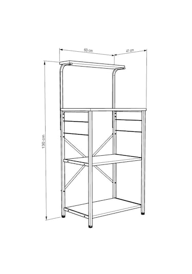 Modern Çok Raflı Mutfak Düzenleyici Dolap