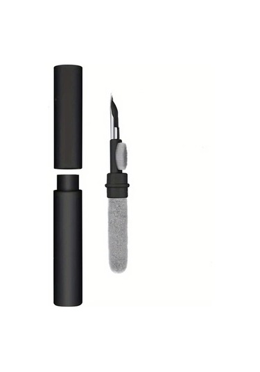 Fochsia 3ü1 Kulaklık Temizleme Kalemi Seti Siyah Yumuşak Fırça Ve Süngerli Kablosuz Kulaklık İçin