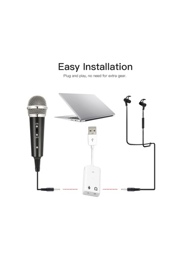 Maiyame Siyah Plastik Ve Metal Karışımı Kardiyoid Kondansatör Mikrofon Seti, Tripod Ve Aksesuarlar Dahil