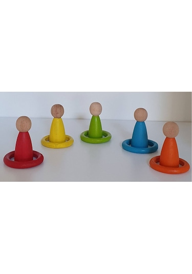 Waldorf Montessori Pegleri Nins Ve Halkaları 5'li İnsancık + 5'