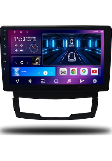 Caros Ssangyong Korando 2011-2013 Uyumlu Android Multimedya 4gb Ram 32gb Hafıza 9"