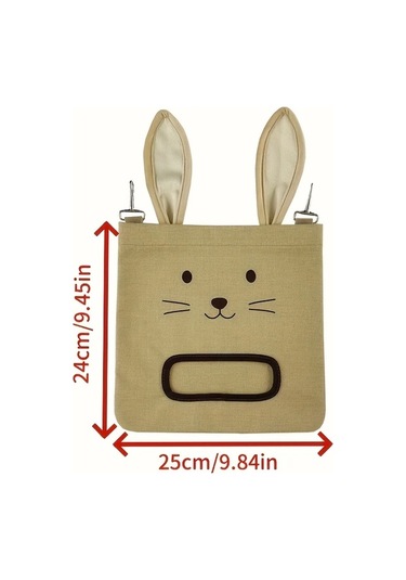 Fochsia Büyük Asılı Kuru Ot Çantası Gri - Tavşan, Gine Domuzu, Sürüngenler İçin Sağlam Yemlik, Kapaklı, Kulplu