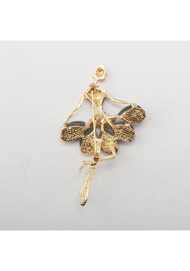 Suntek Charm Güzel Kristal Noel Bale Kız Broş Pin Giyim