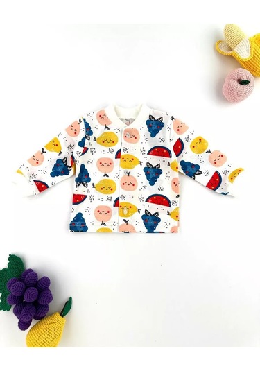 Svetik Yeni Doğanlar İçin Düğmeli Kaban Takımı 3'lü Set 228713301 Sütlü