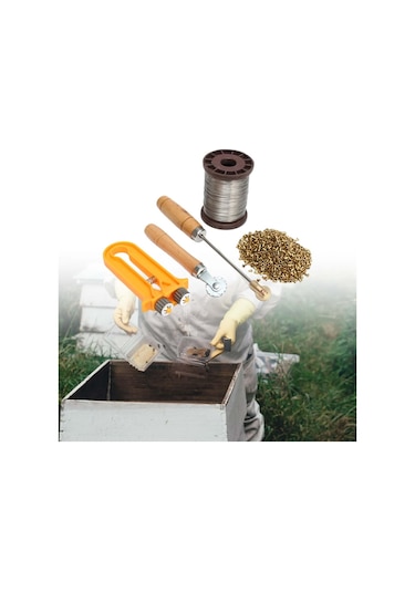 Homyl Arı Kovanı Çerçeve Tel Alet Seti Bahçe Arıcı Yard