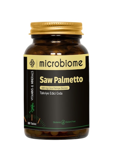 Microbiome Saw Palmetto Cüce Palmiye Ektresi 30 Tablet