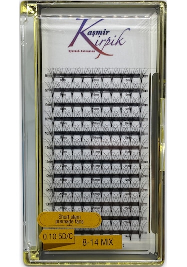 Kaşmir 0.10-5D-C 8-14 MM Hazır Volume Kirpik