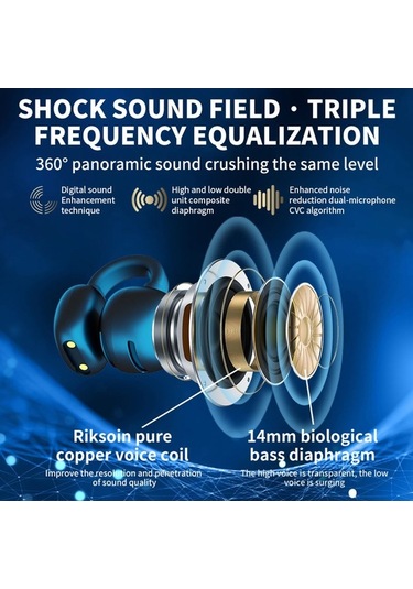 Fortunelane Q86 Kablosuz Kulaklık - 4 Saat Müzik, 10 Metre Menzil, Hızlı Şarj