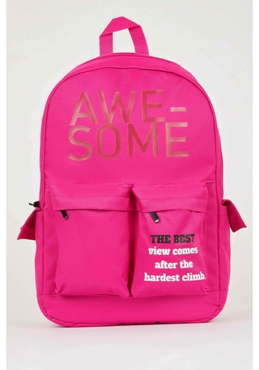 Defacto Kadın Okul Sırt Çantası A3299AXNSPN225 Pembe